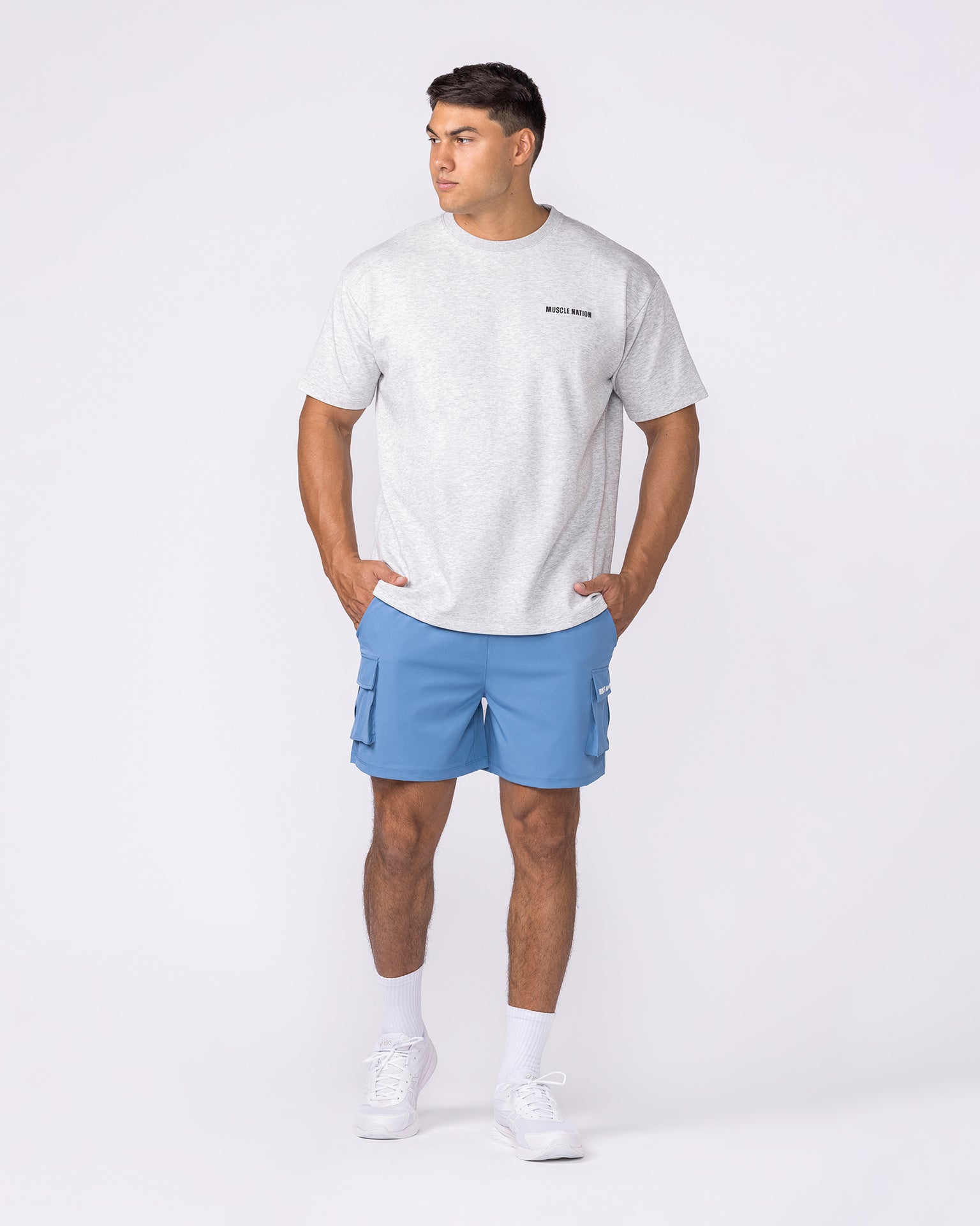 Daily Regular Fit Tee - Grey Marl-T-Shirts-S-042645GRYMRL-S-MNAPPRL50490-5-Muscle Nation