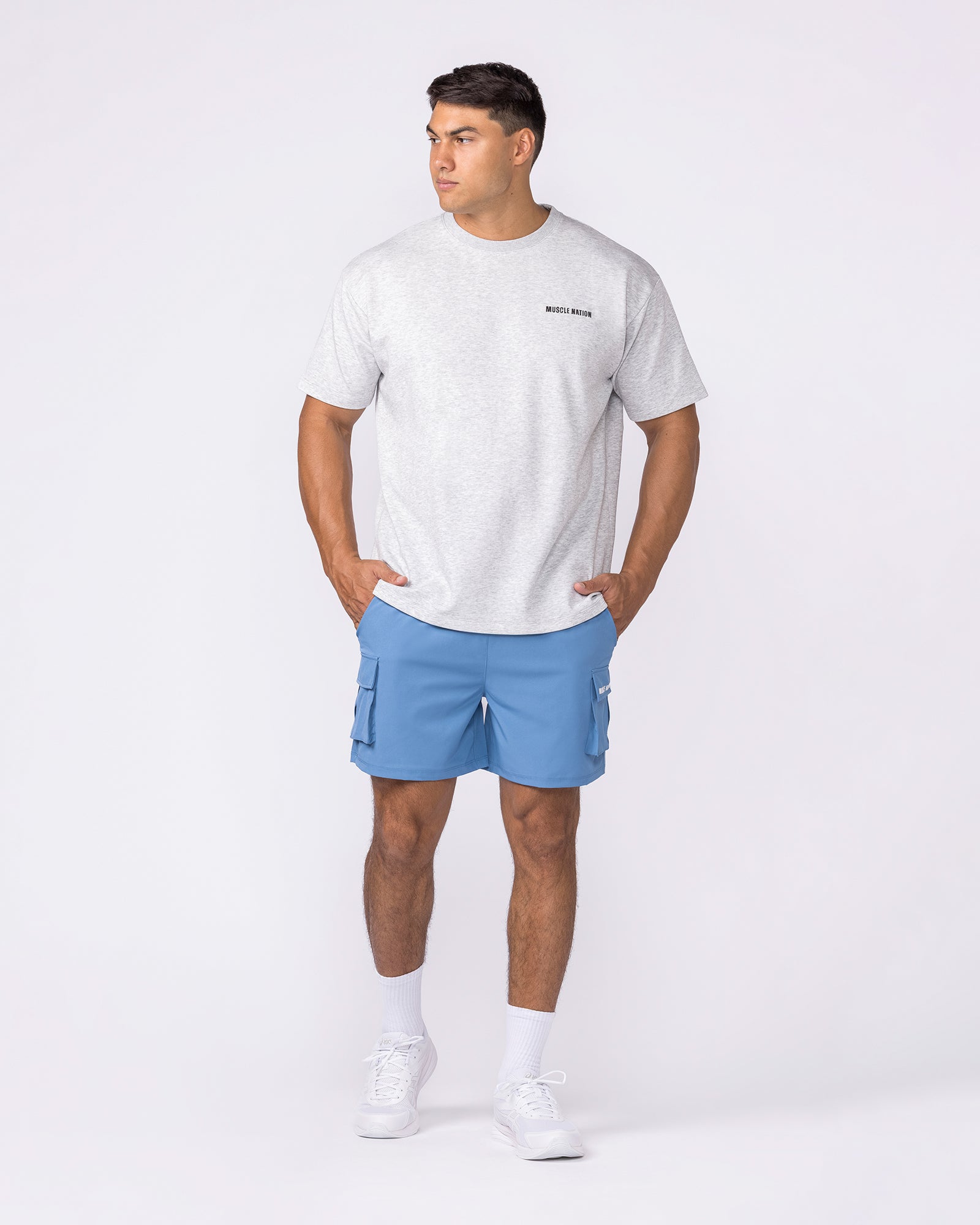 Daily Regular Fit Tee - Grey Marl-T-Shirts-S-042645GRYMRL-S-MNAPPRL50490-5-Muscle Nation