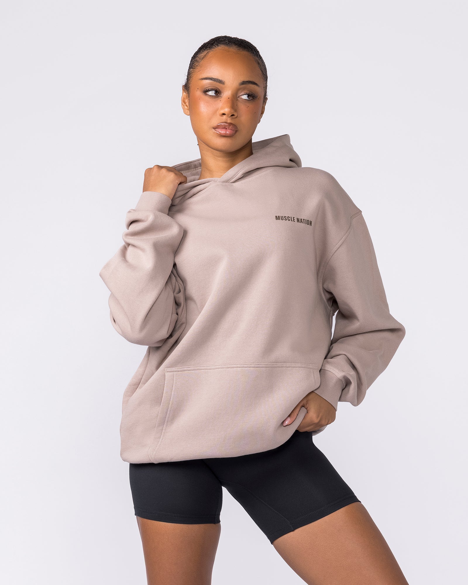 Essential Hoodie - Sandstorm-Jumpers & Hoodies-XS-042635SDSTM-XS-MNAPPRL50381-7-Muscle Nation