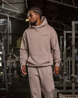 Essential Hoodie - Sandstorm-Jumpers & Hoodies-XS-042635SDSTM-XS-MNAPPRL50381-1-Muscle Nation