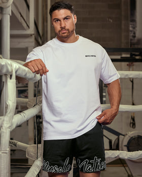 Essential Regular Fit Tee - White-T-Shirts-S-092522WHT-S-MNAPPRL44308-1-Muscle Nation