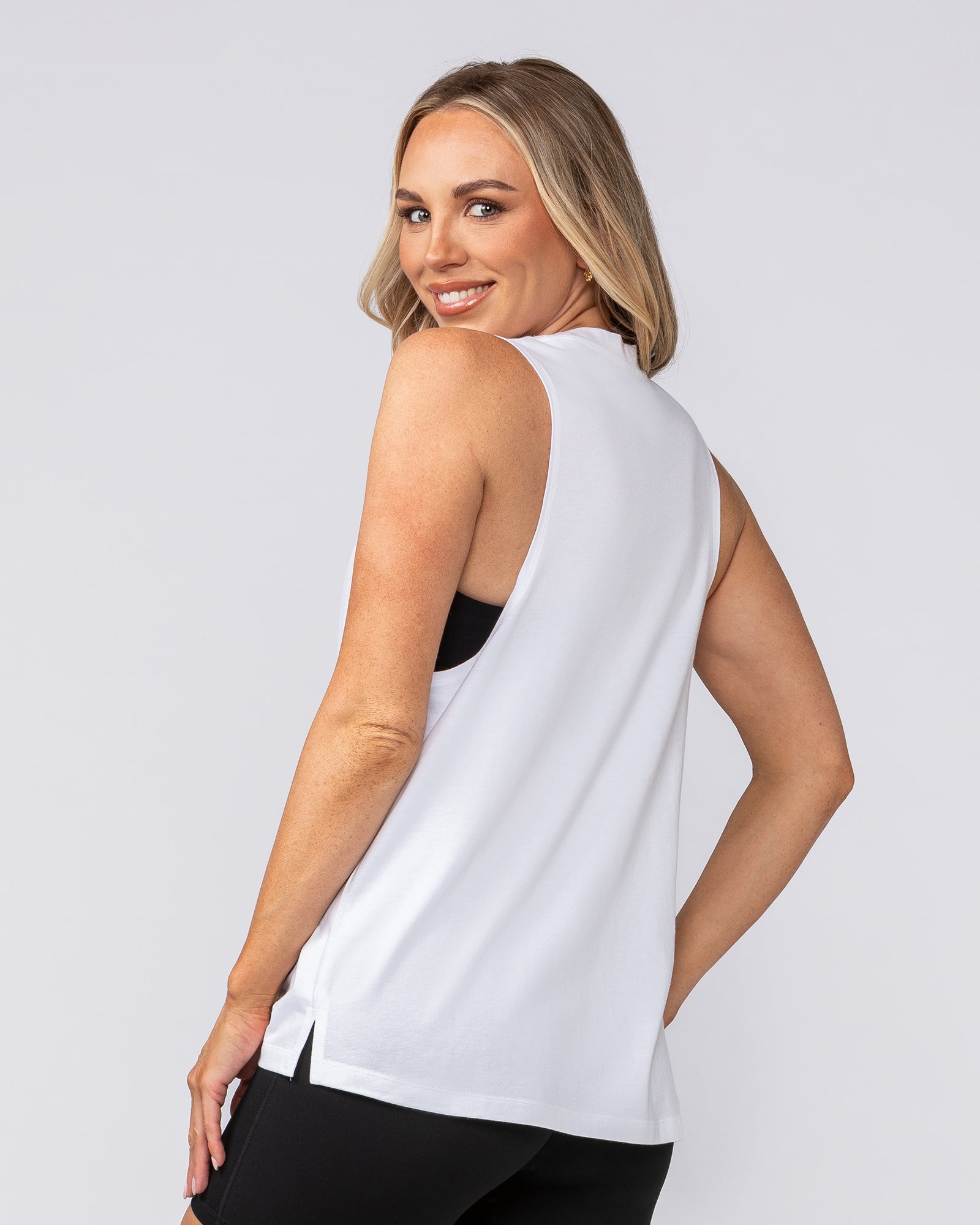 Essential Training Tank - White-Singlets & Tanks-XXS-092407WHT-XXS-MNAPPRL40347-3-Muscle Nation