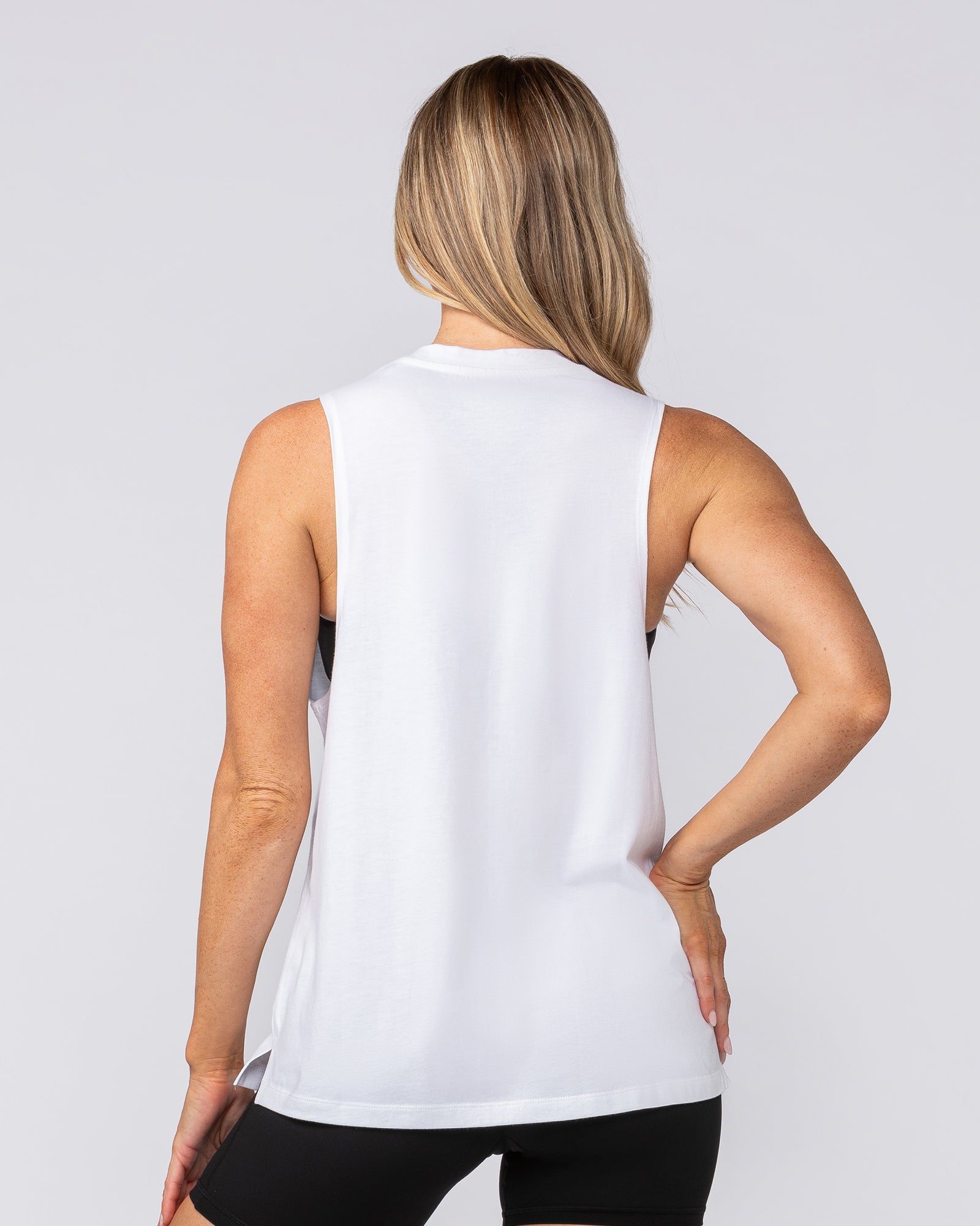 Essential Training Tank - White-Singlets & Tanks-XXS-092407WHT-XXS-MNAPPRL40347-4-Muscle Nation
