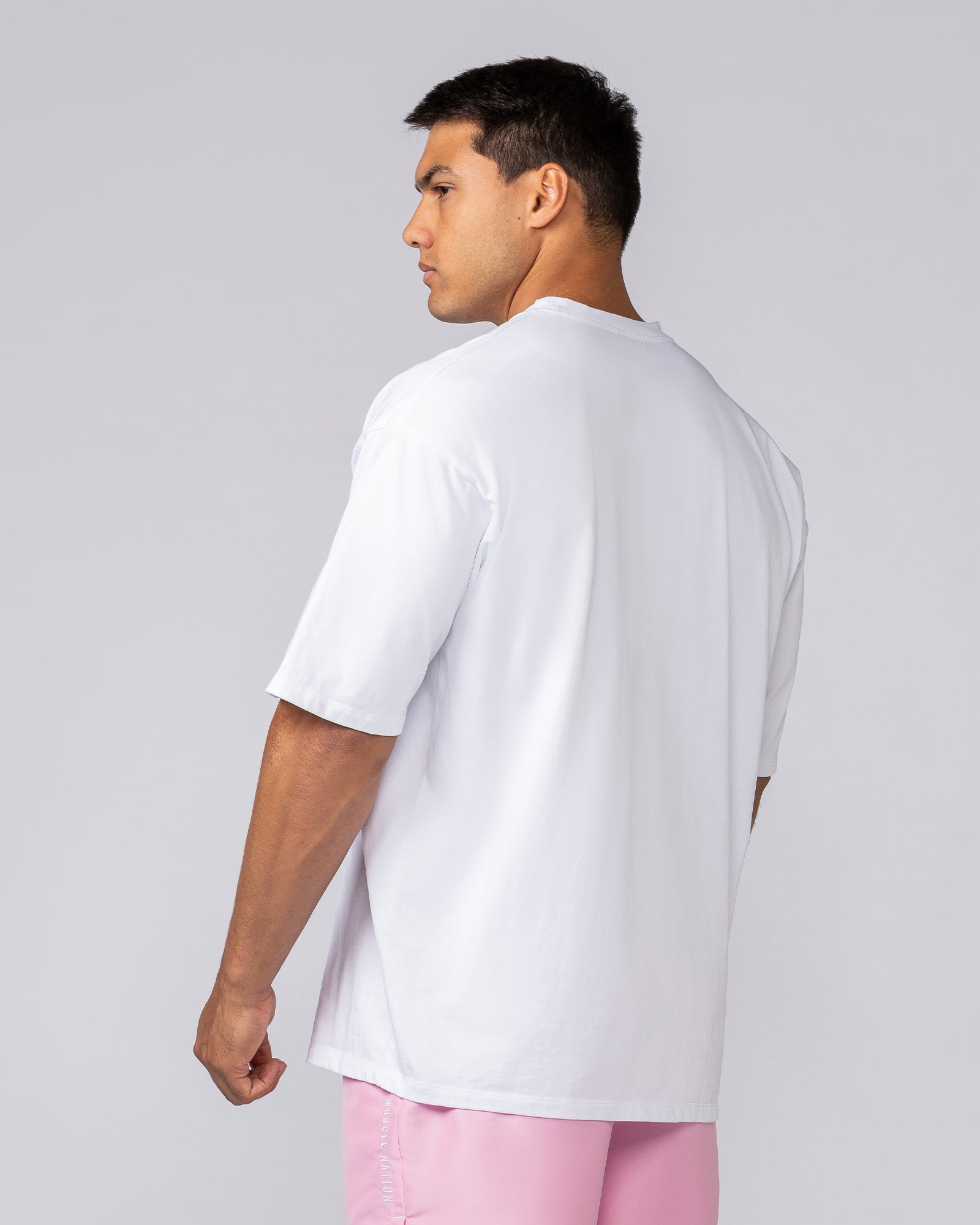 F*ck Cancer Oversized Tee - White-T-Shirts-XS-092534WHT-XS-MNAPPRL44368-5-Muscle Nation