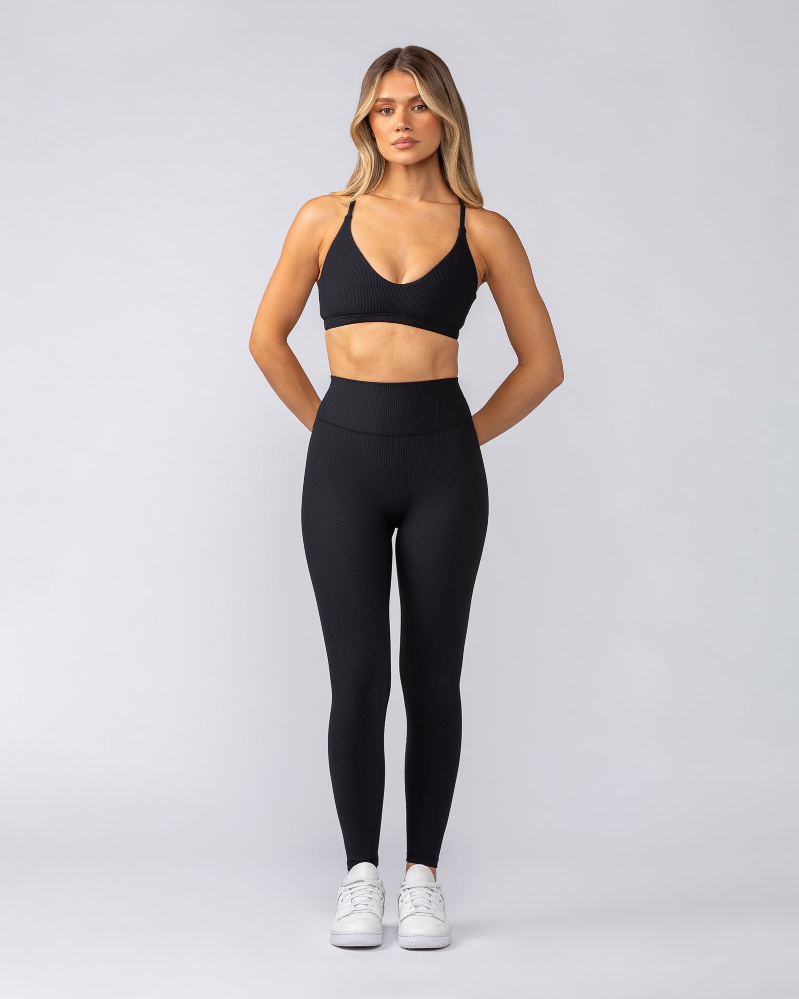 Fantasy Rib Bralette - Black-Bralettes-XXS-052502BLK-XXS-MNAPPRL42566-6-Muscle Nation