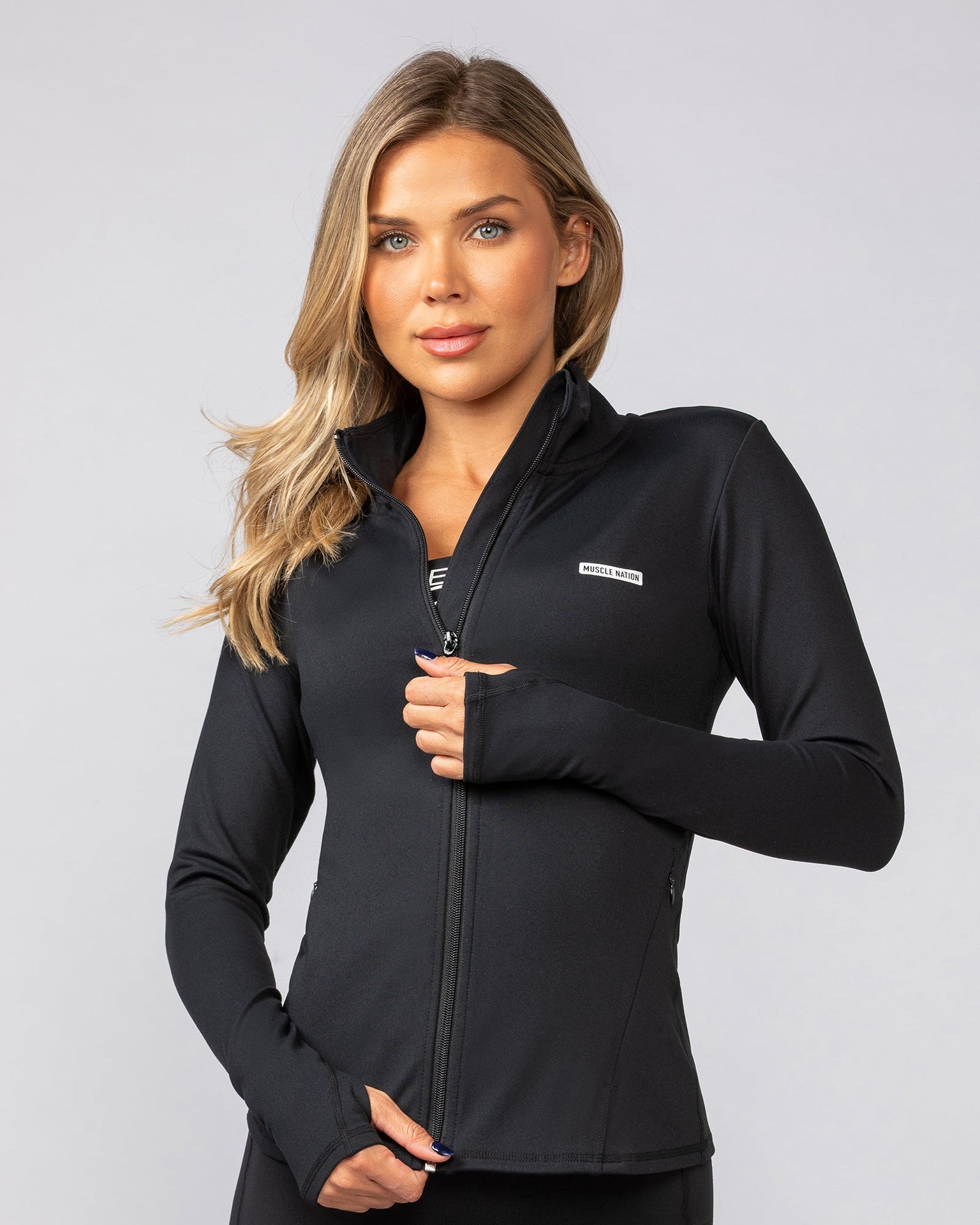 Favourite Zip Through - Black-Jackets-XXS-032414BLK-XXS-MNAPPRL29764-1-Muscle Nation