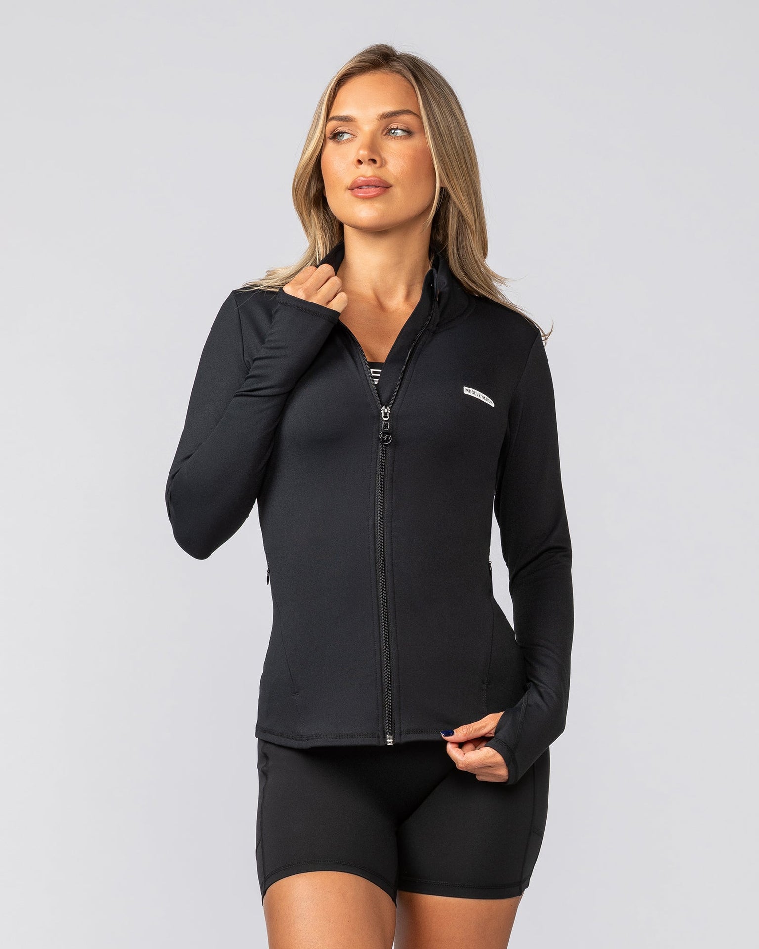Favourite Zip Through - Black-Jackets-XXS-032414BLK-XXS-MNAPPRL29764-4-Muscle Nation