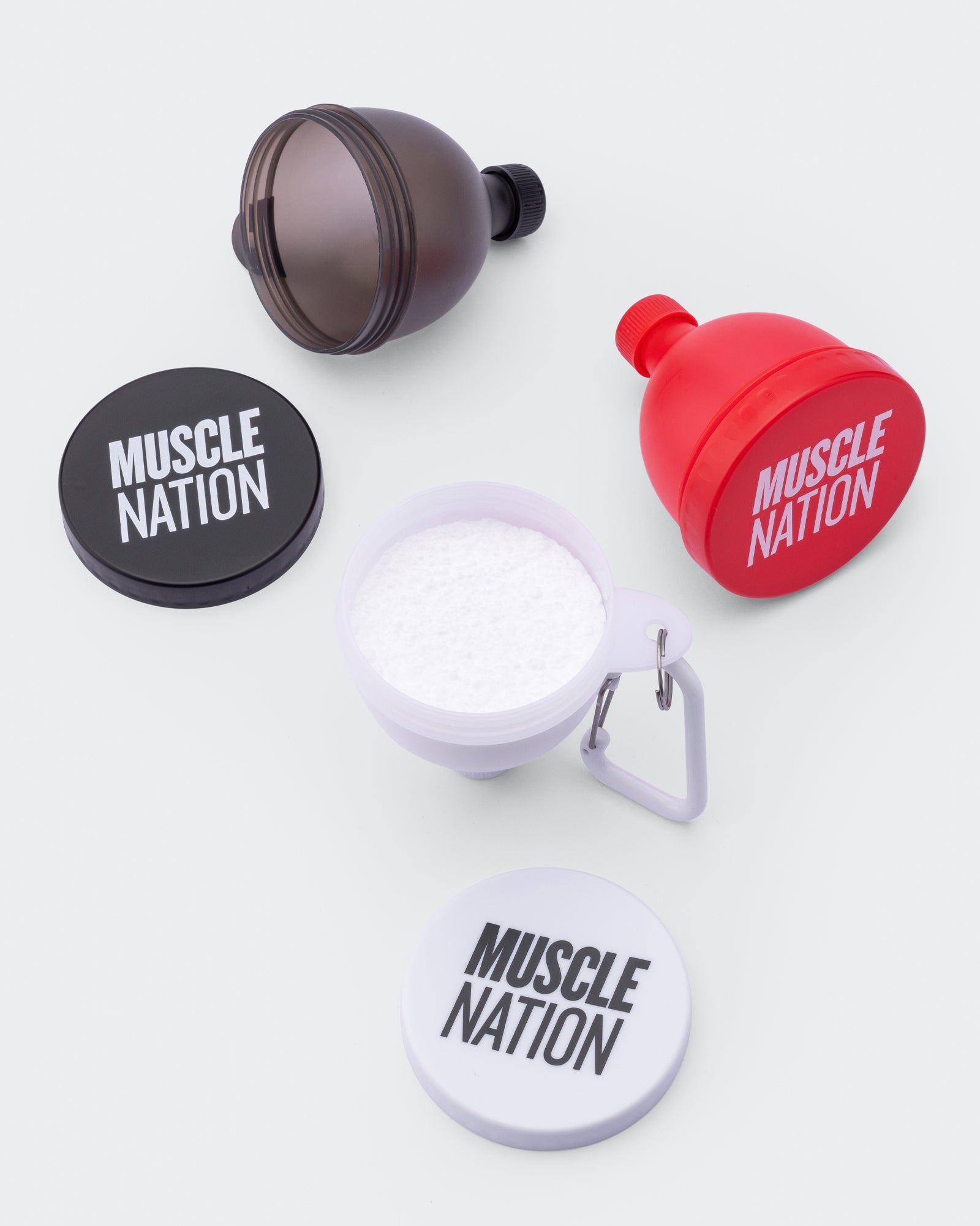 Fill And Go Funnel (x3 Pack) - Red Multi-Accessories-Red-ACC1125199REDM-9360785014021-1-Muscle Nation