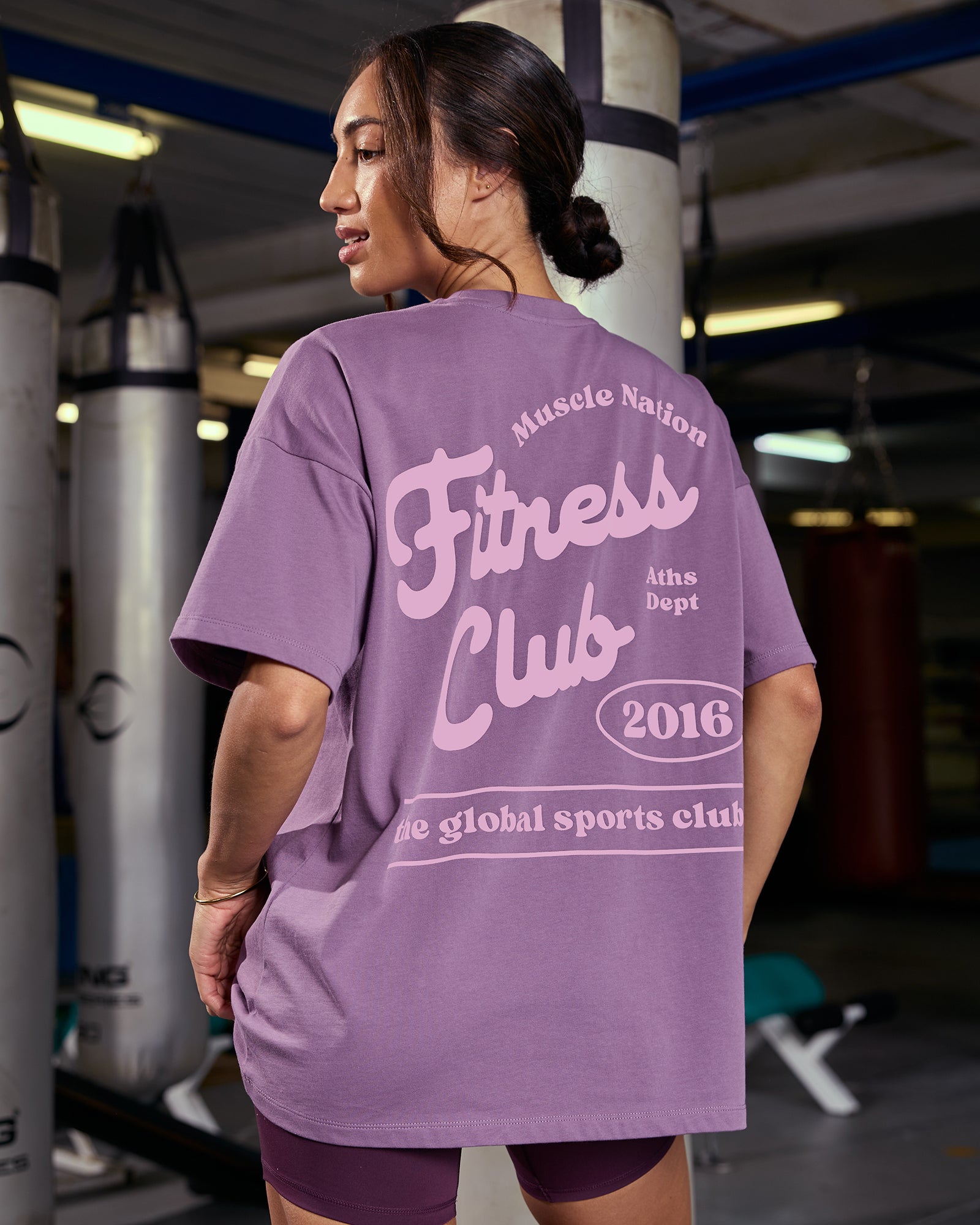 Fizz Oversized Tee - Thistle-T-Shirts-XXS-1125173THST-XXS-MNAPPRL45914-1-Muscle Nation