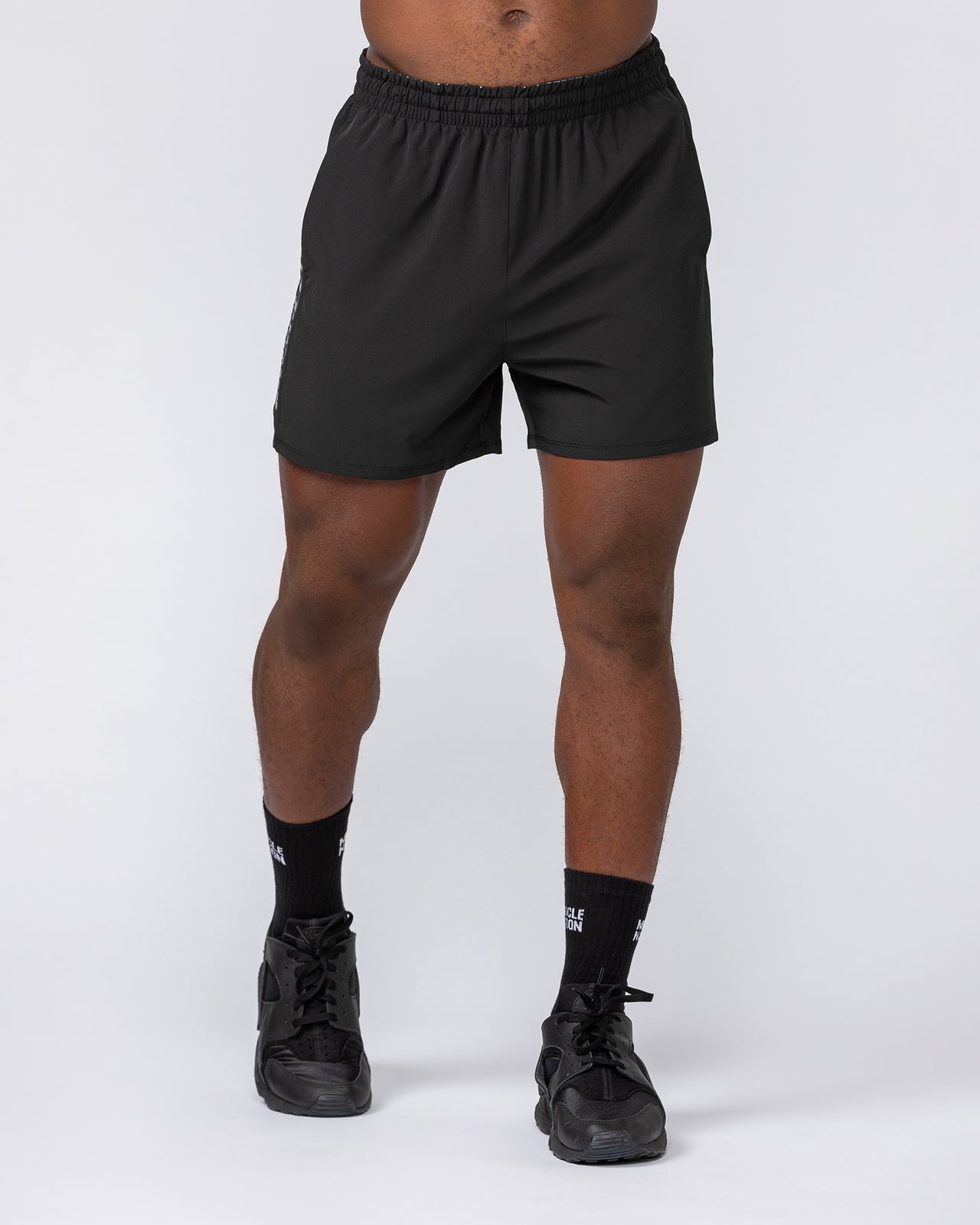 Function 4" Shorts Black - Muscle Nation men's gym shorts, view 2