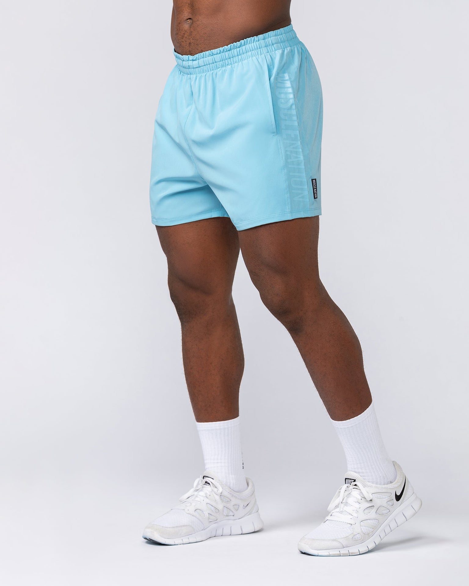 Function 4" Shorts - Mid Blue-Shorts-S-032533MIDBLUE-S-MNAPPRL41139-1-Muscle Nation