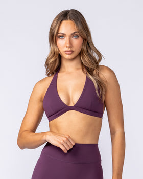 Halter Bralette Cranberry - Muscle Nation women's bralette