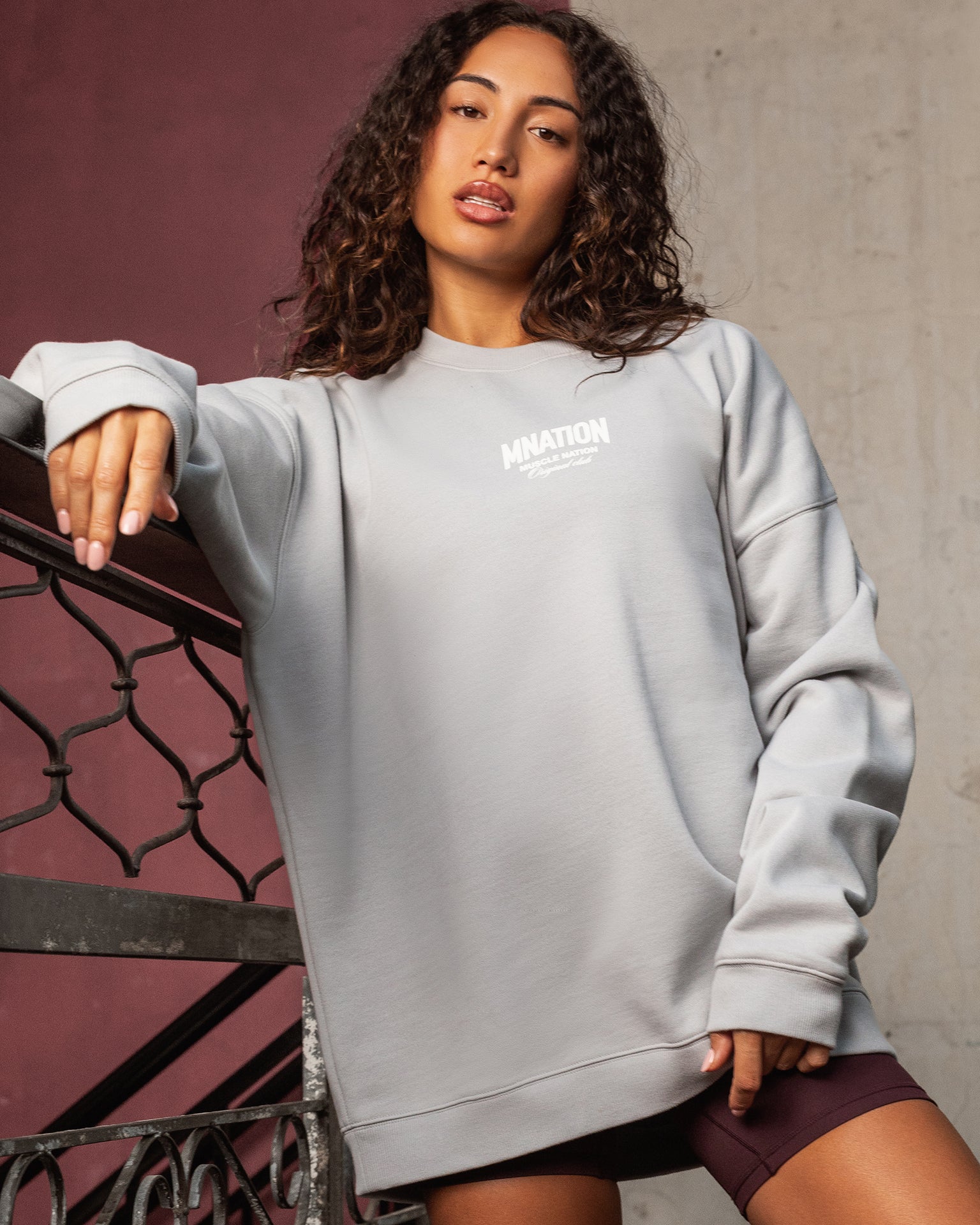 Heritage Crew Pullover - Light Grey-Jumpers & Hoodies-XS-032525LTGRY-XS-MNAPPRL41285-6-Muscle Nation