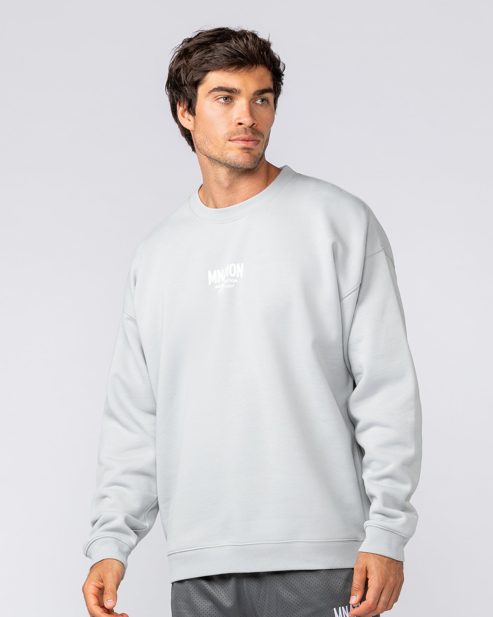 Heritage Crew Pullover - Light Grey-Jumpers & Hoodies-XS-032525LTGRY-XS-MNAPPRL41285-2-Muscle Nation