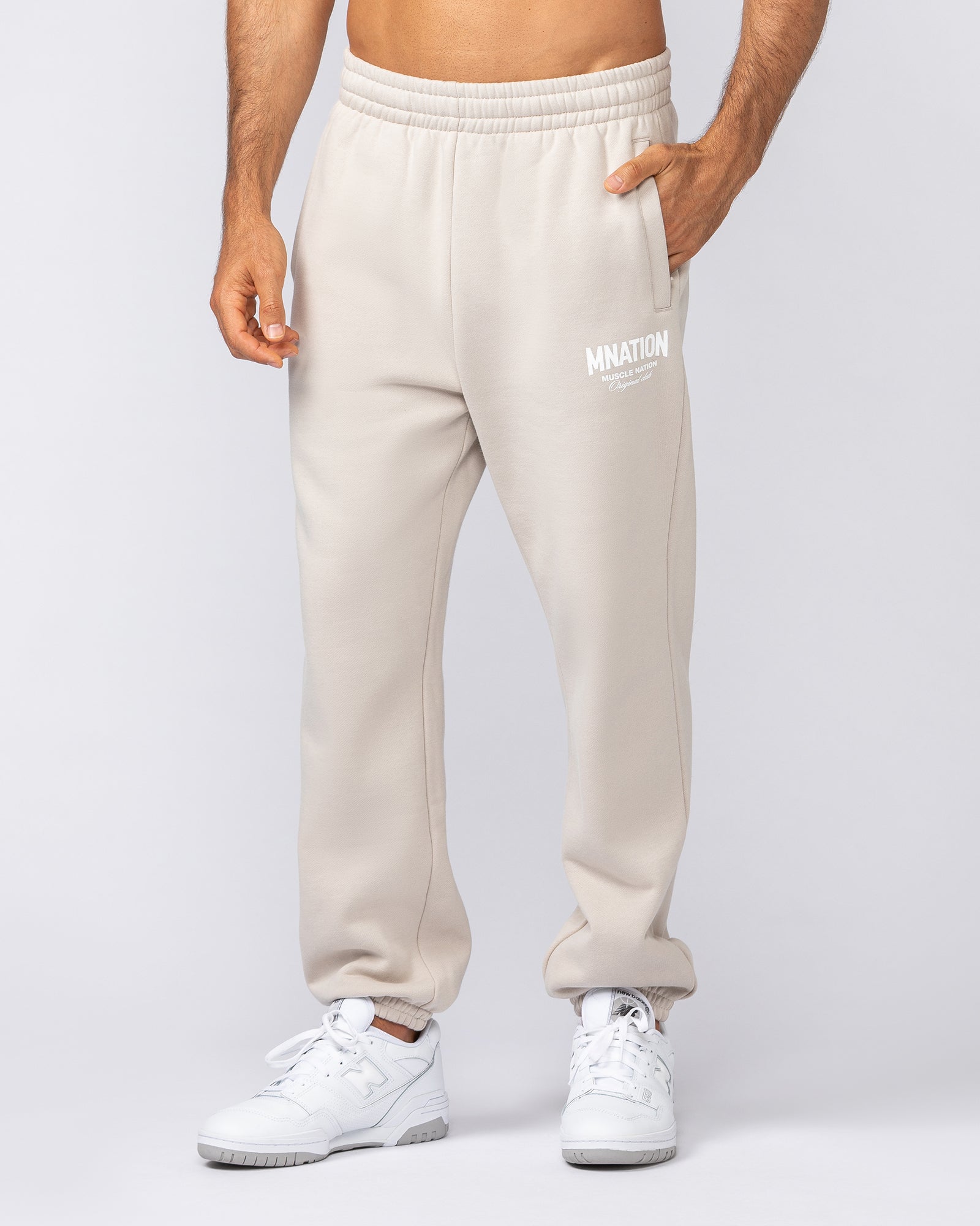 Heritage Trackies - Cream-Bottoms-S-032502CREAM-S-MNAPPRL41356-1-Muscle Nation