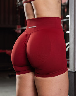 Sculpt Seamless Midway Shorts - Merlot-Shorts-XS-072507MRLT-XS-MNAPPRL44167-1-Muscle Nation