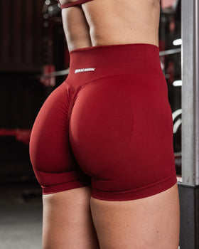 Sculpt Seamless Midway Shorts - Merlot-Shorts-XS-072507MRLT-XS-MNAPPRL44167-1-Muscle Nation