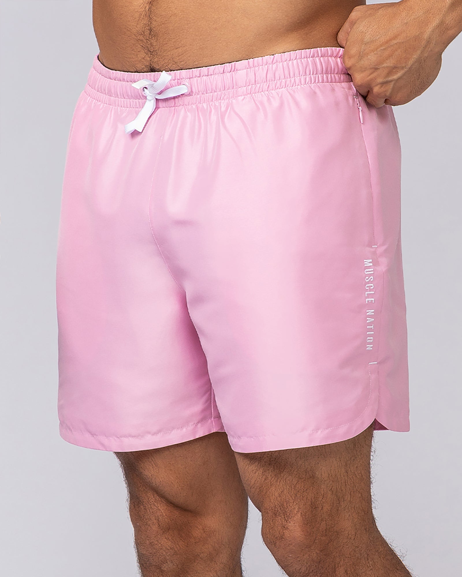 Standard Shorts Shell Pink - Muscle Nation men's gym shorts