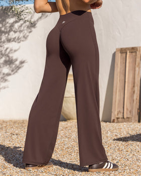 Aura Straight Leggings - Cocoa-Leggings-XXS-032628COCOA-XXS-MNAPPRL49724-1-Muscle Nation