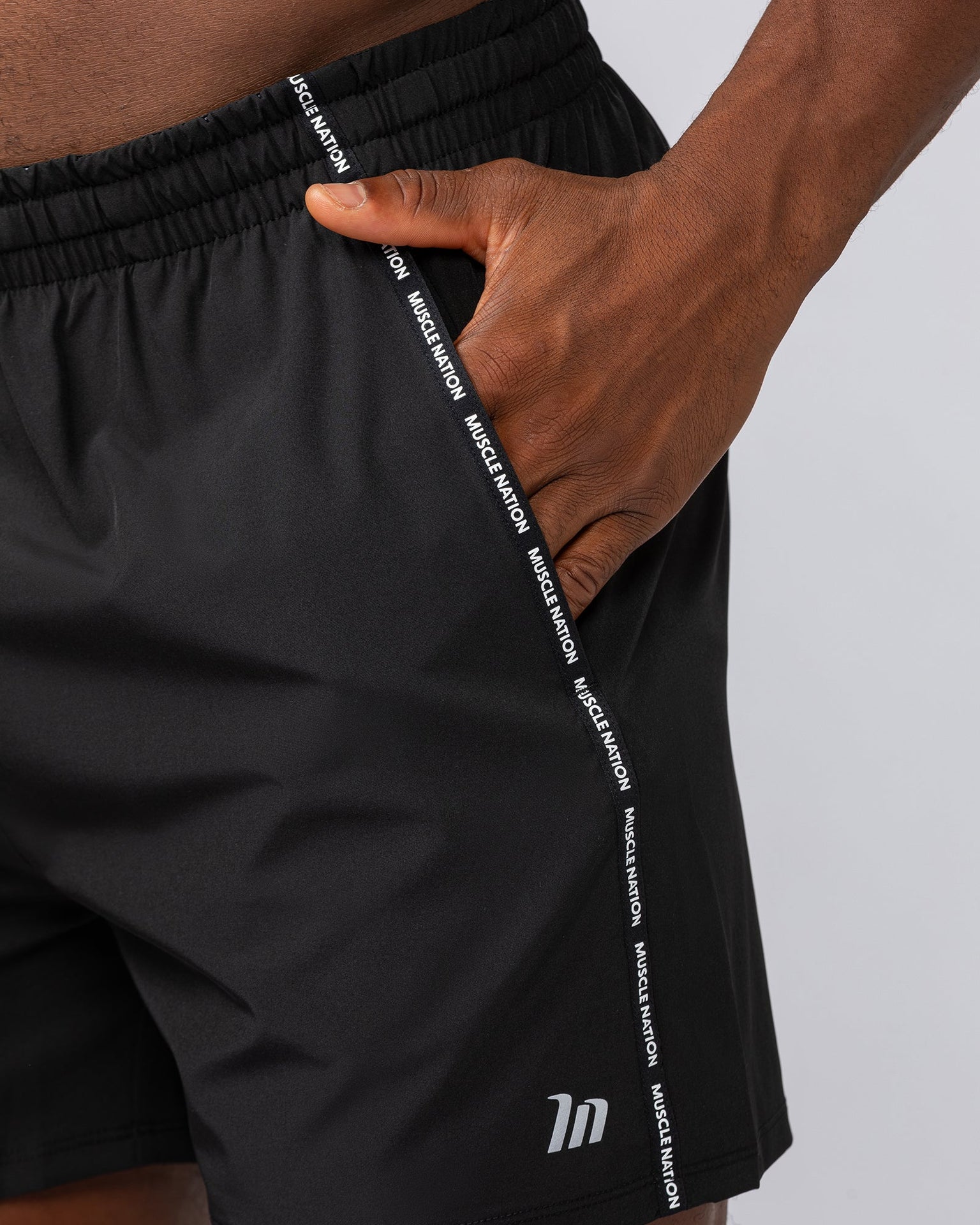 Iconic New Heights 4" Shorts - Black-Shorts-S-042511BLK-S-MNAPPRL41936-2-Muscle Nation