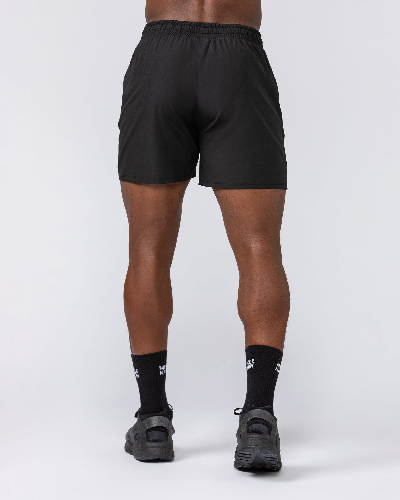 Iconic New Heights 4" Shorts - Black-Shorts-S-042511BLK-S-MNAPPRL41936-5-Muscle Nation