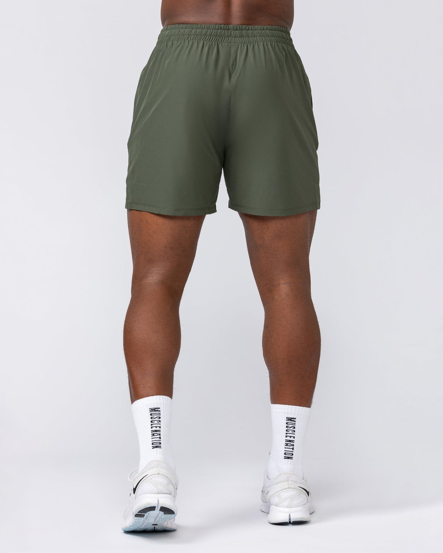 Iconic New Heights 4" Shorts - Dark Khaki-Shorts-S-042511DKHAKI-S-MNAPPRL41943-5-Muscle Nation
