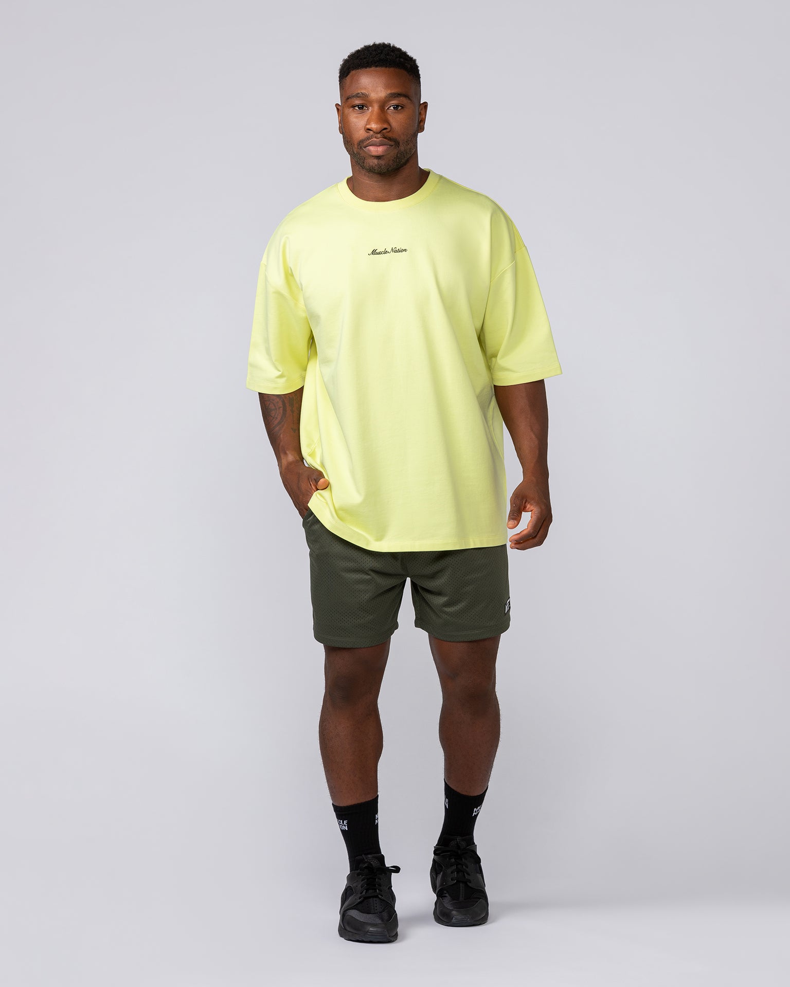 Lay Up 5" Shorts - Dark Khaki-Shorts-S-072311DKHAKI-S-MNAPPRL25499-5-Muscle Nation
