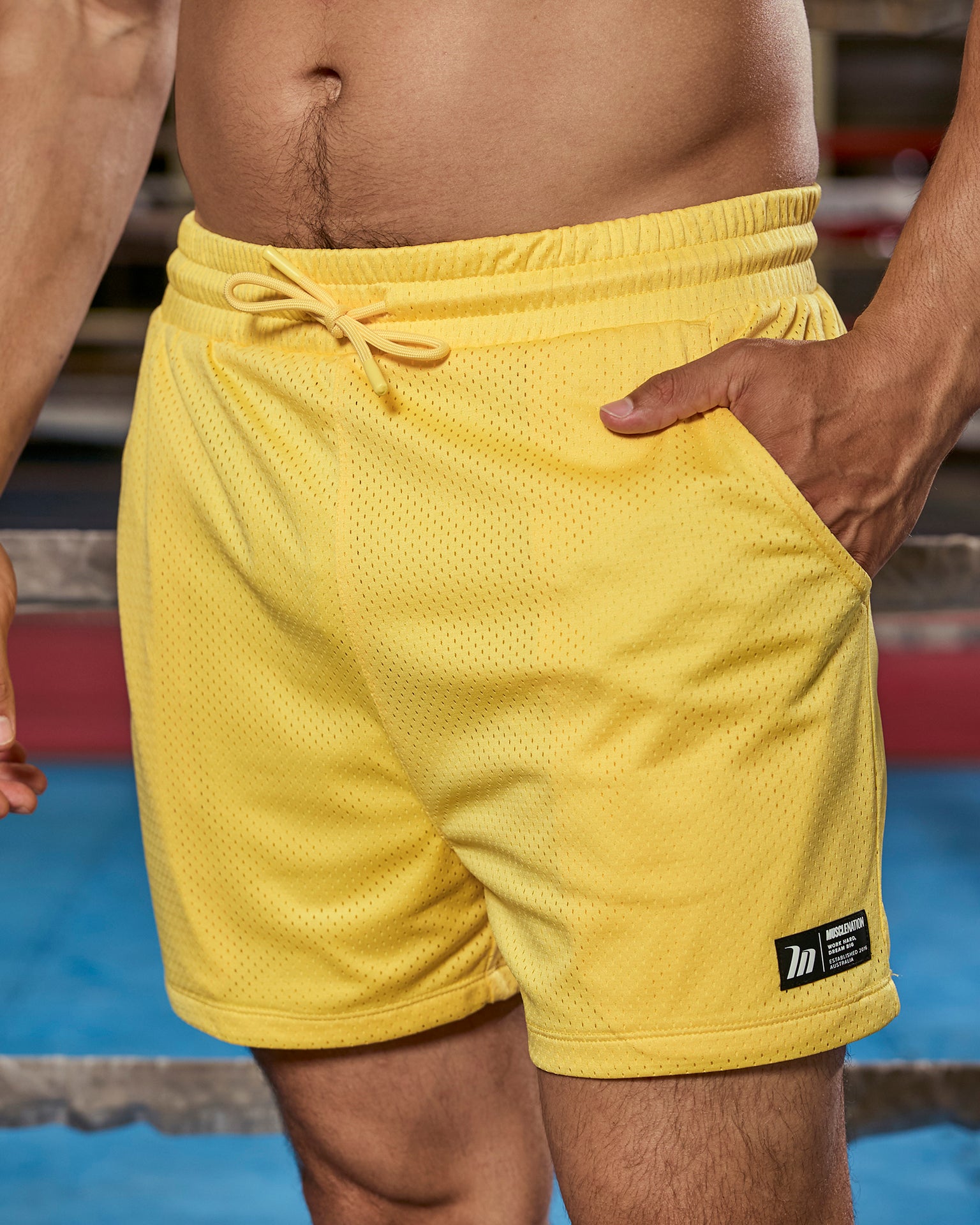 Lay Up 3.5" Shorts - Honeycomb-Shorts-S-112553HYCB-S-MNAPPRL47004-1-Muscle Nation