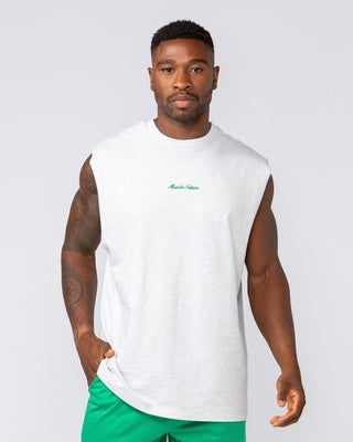 Loopback Muscle Tank - Snow Grey Marl-Singlets & Tanks-S-042510SNGRYMR-S-MNAPPRL41859-2-Muscle Nation