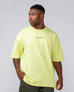 Loopback Oversized Tee - Pale Limeade-T-Shirts-XS-042501LMADE-XS-MNAPPRL41710-3-Muscle Nation