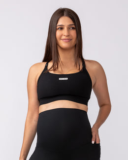 Maternity Aura Bra - Black-Maternity-XS-092416BLK-XS-MNAPPRL42201-1-Muscle Nation
