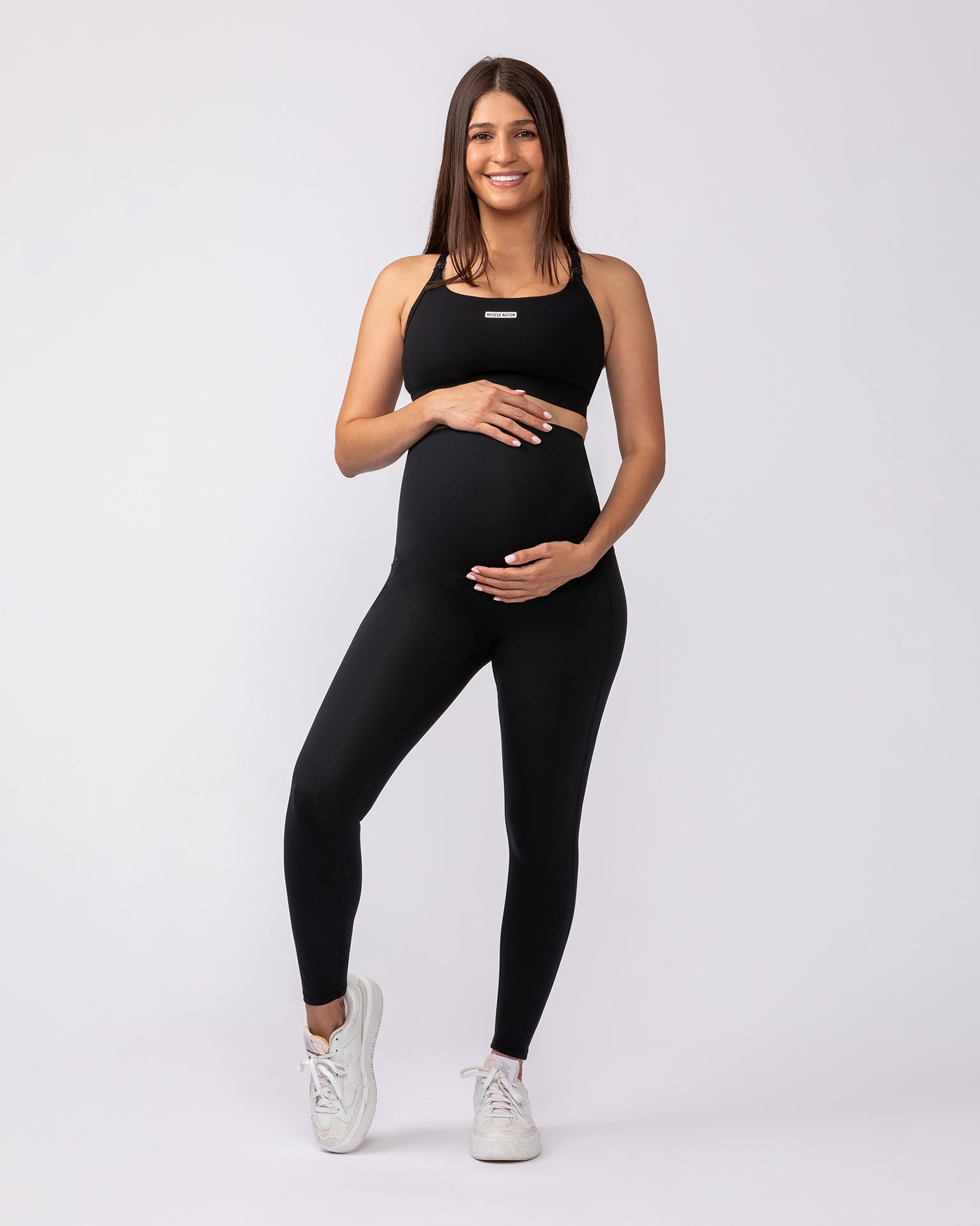 Maternity Everyday Pocket Leggings - Black-Maternity-XS-92418BLK-XS-MNAPPRL42775-6-Muscle Nation