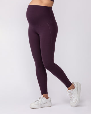 Maternity Everyday Pocket Leggings - Midnight Plum-Maternity-XS-92418MIDNTPL-XS-MNAPPRL42767-1-Muscle Nation