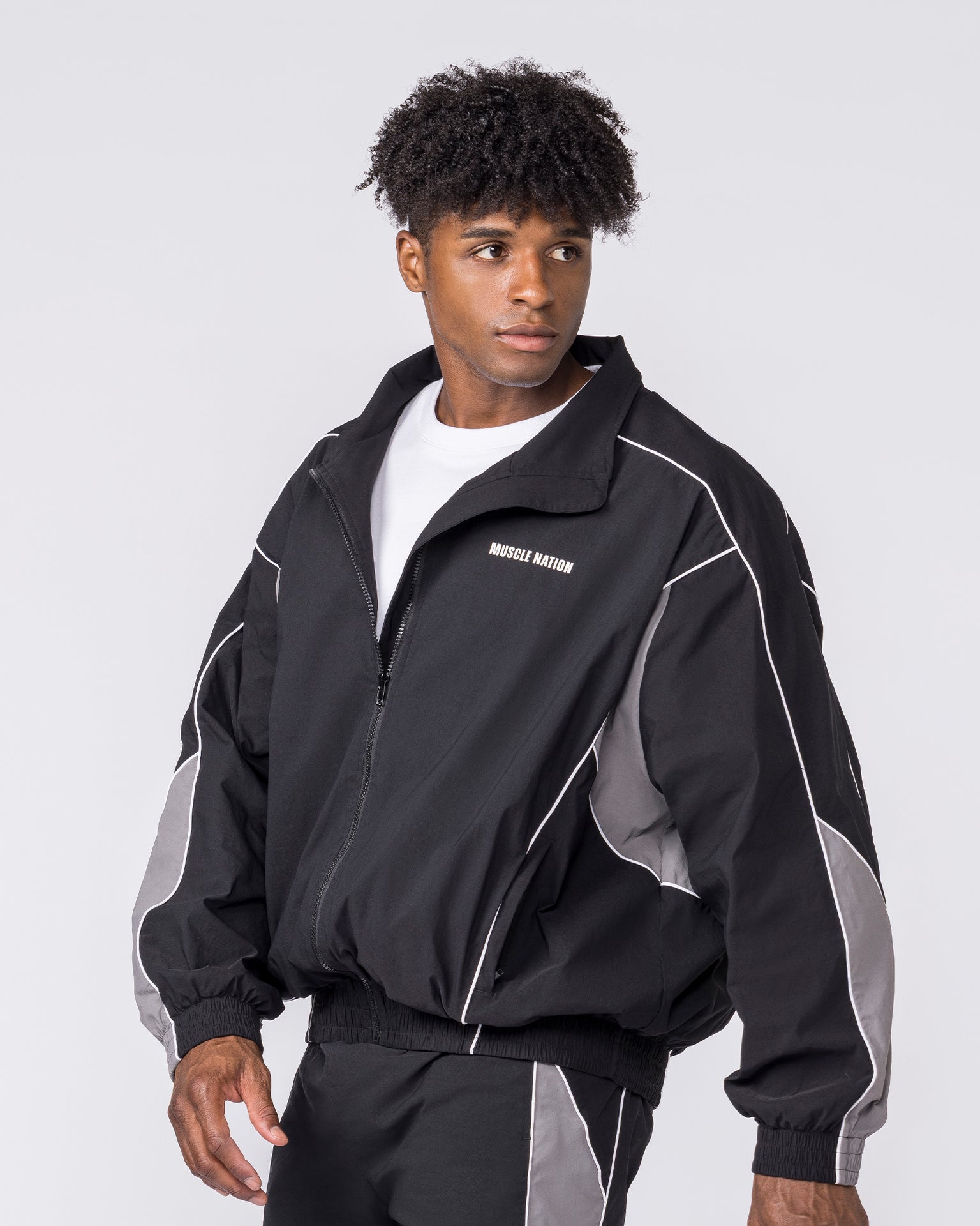 Command Windbreaker Zip Through - Black-Jackets-S-032636BLK-S-MNAPPRL49619-5-Muscle Nation