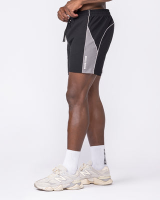 Command Windbreaker Shorts - Black-Shorts-S-032637BLK-S-MNAPPRL49626-2-Muscle Nation