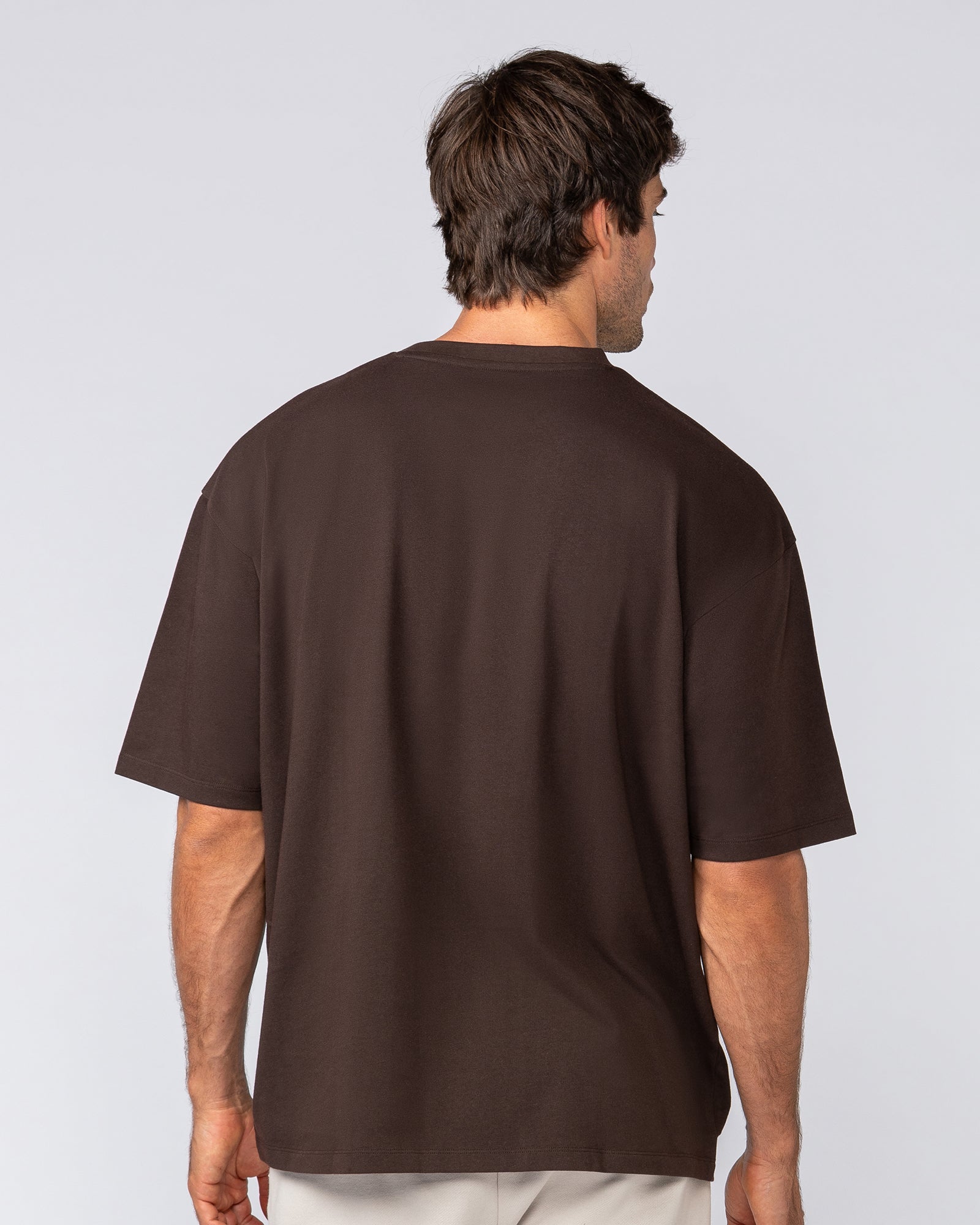 Metal Oversized Tee - Cocoa-T-Shirts-XS-032523COCOA-XS-MNAPPRL41189-5-Muscle Nation