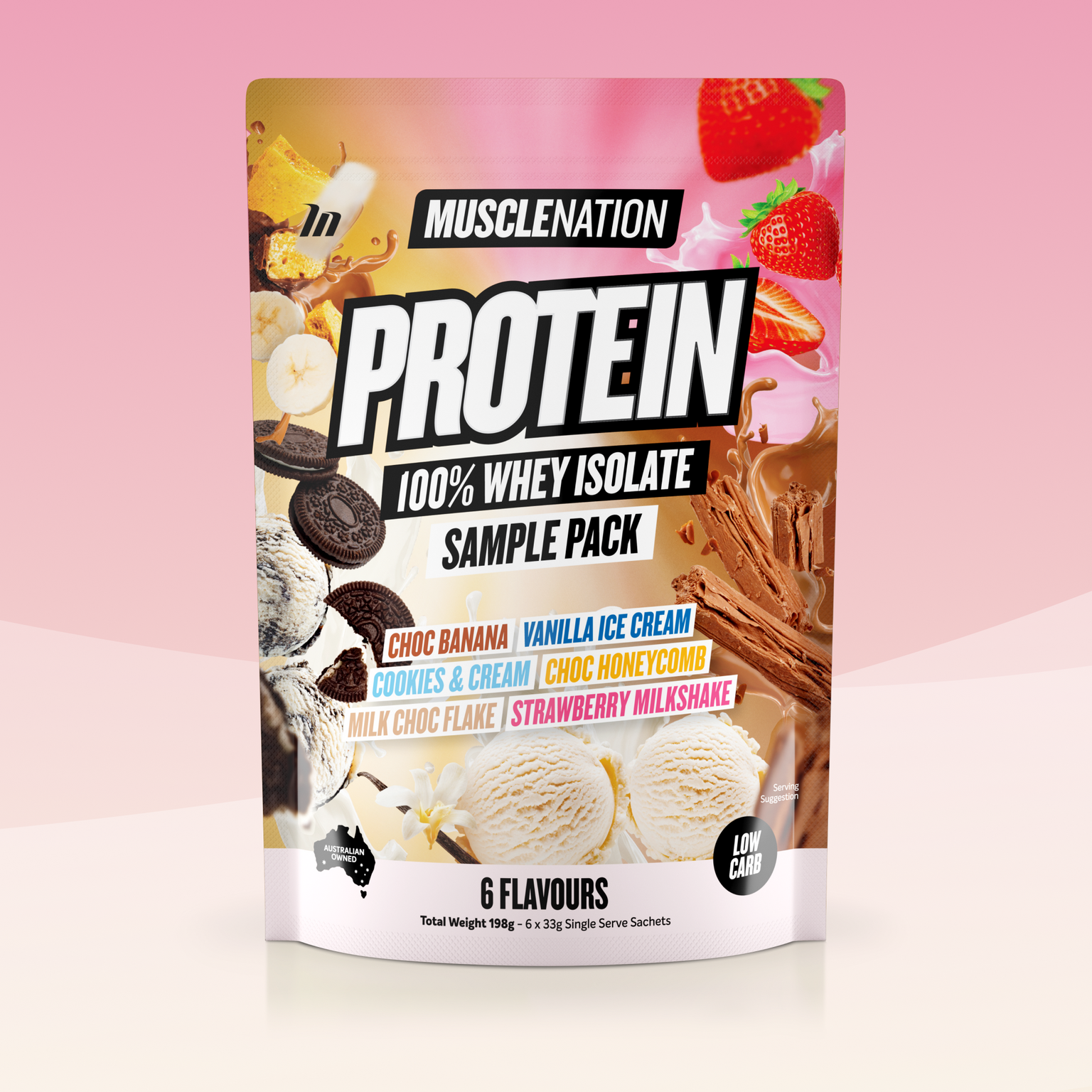 WHEY Protein Isolate - Sample Pack - 6 Flavours-Whey Protein Powders Sample-MNSUPPS0343-9359054001565-1-Muscle Nation