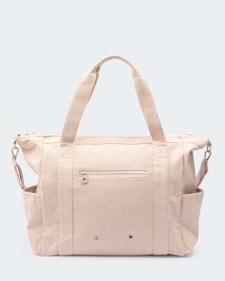 Muscle Nation Corduroy Tote Bag - Soft Beige-Accessories-ACC1125222SBEI-MNAPPRL47989-2-Muscle Nation
