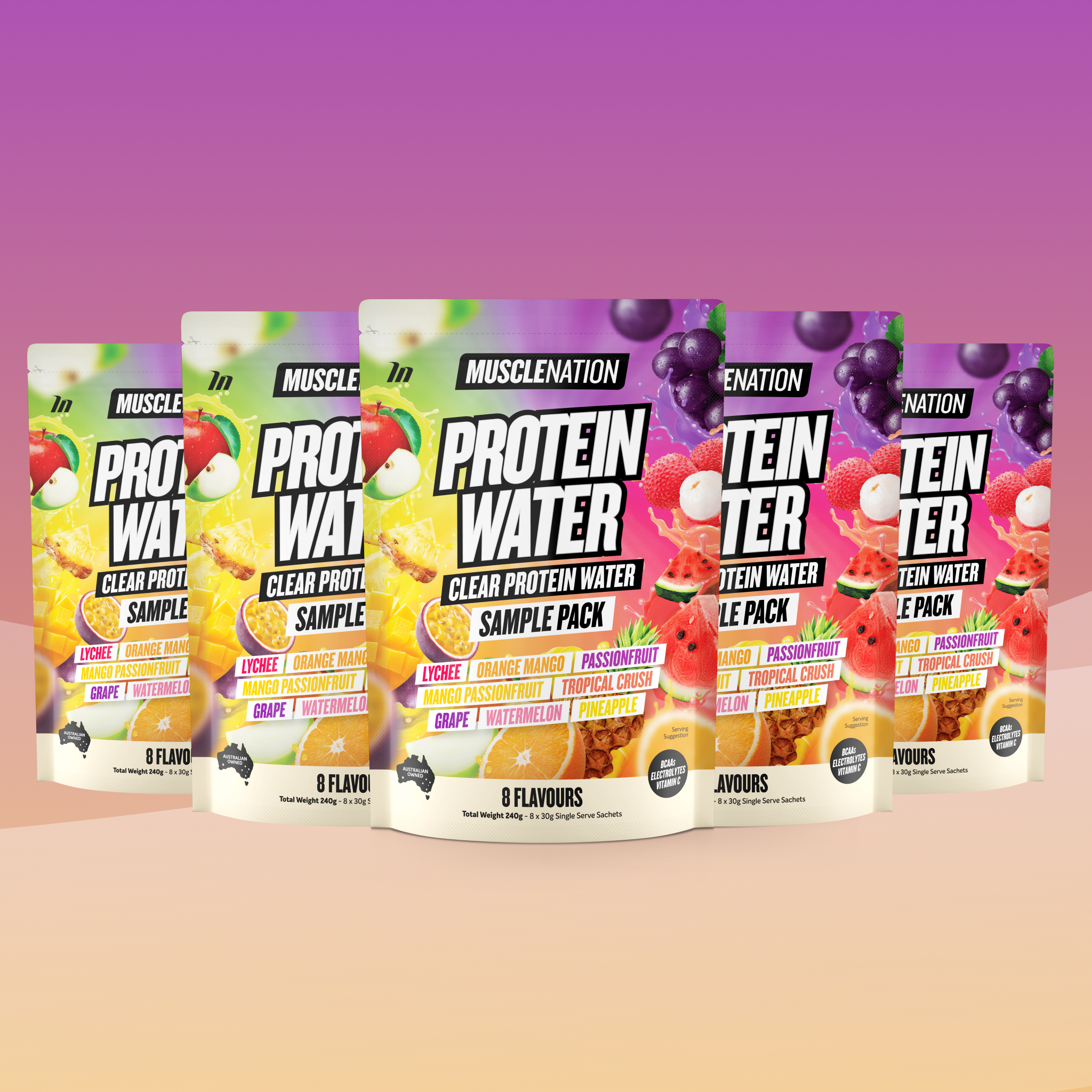 Protein Water - Sample Pack x 5 (Save 20%)-1-Muscle Nation