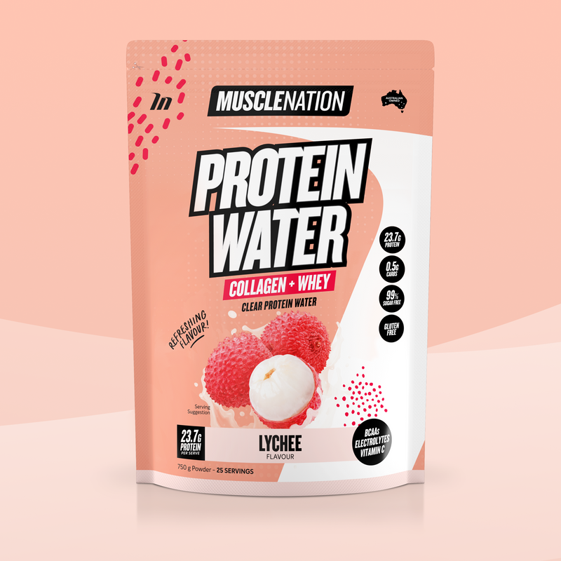 PROTEIN WATER - Lychee - 25 serves-Protein Waters-MNSUPPS0369-9359054002104-1-Muscle Nation