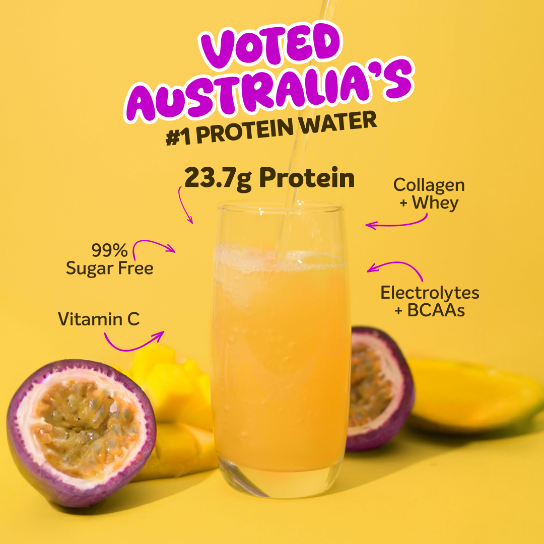 PROTEIN WATER - Mango Passionfruit - 25 serves-Protein Waters-MNSUPPS0211-9359054001213-2-Muscle Nation