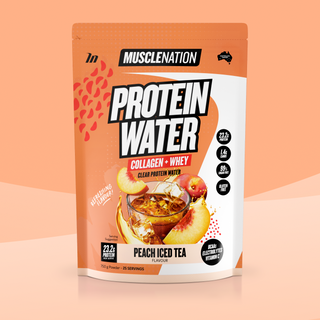 PROTEIN WATER - Peach Iced Tea - 25 serves-Protein Waters-MNSUPPS0331-9359054001299-1-Muscle Nation