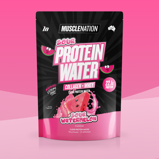 PROTEIN WATER - Sour Watermelon - 25 serves-Protein Waters-MNSUPPS0382-9359054002814-1-Muscle Nation