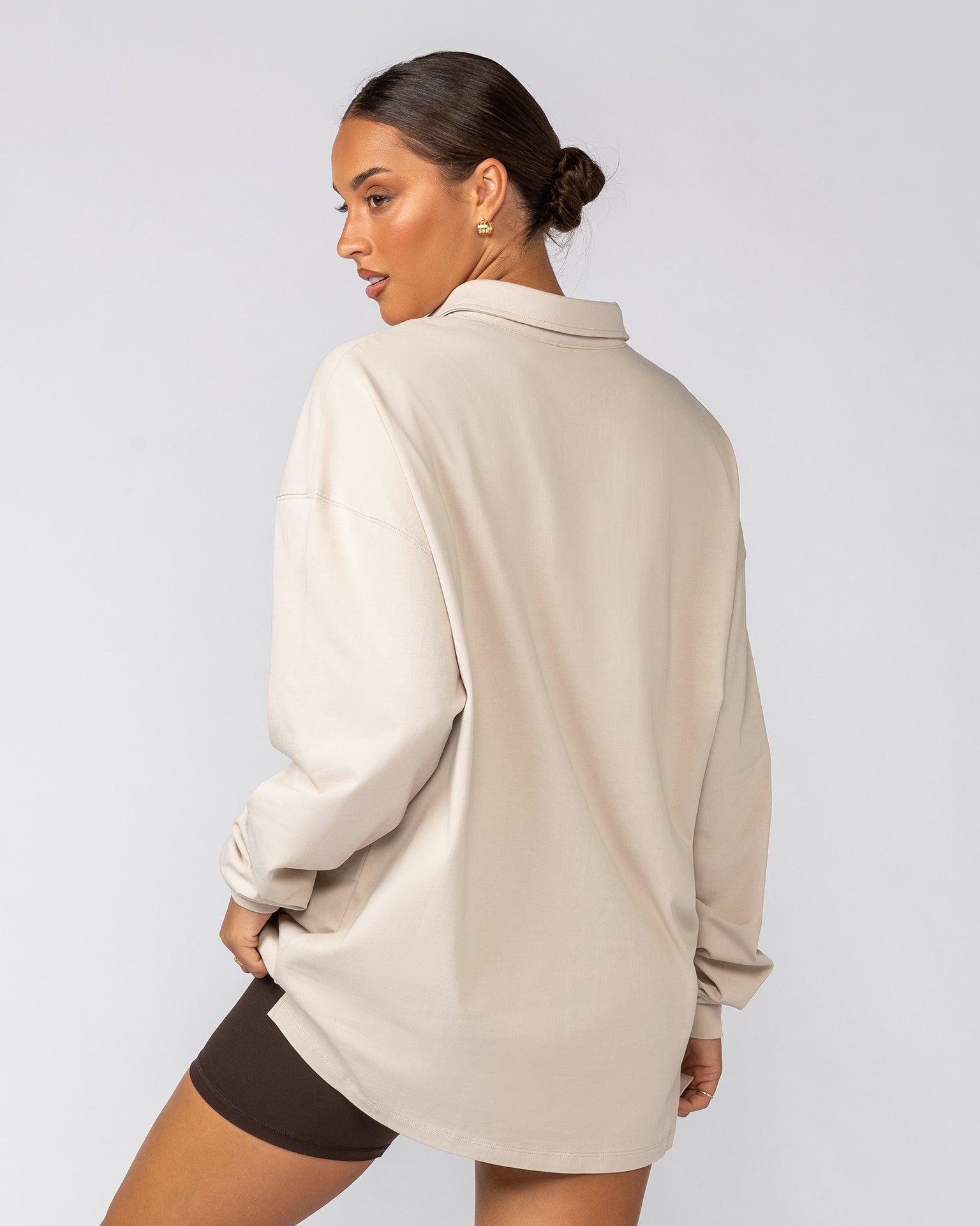 Off Duty Rugby Jersey - Cream-Long Sleeve T-Shirts-XS-042502CREAM-XS-MNAPPRL42495-7-Muscle Nation