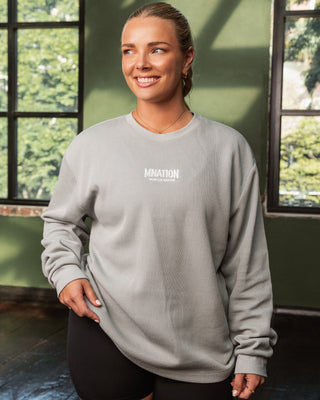 Rib Long Sleeve Tee - Light Grey-Long Sleeve T-Shirts-XS-032516LTGRY-XS-MNAPPRL41293-7-Muscle Nation