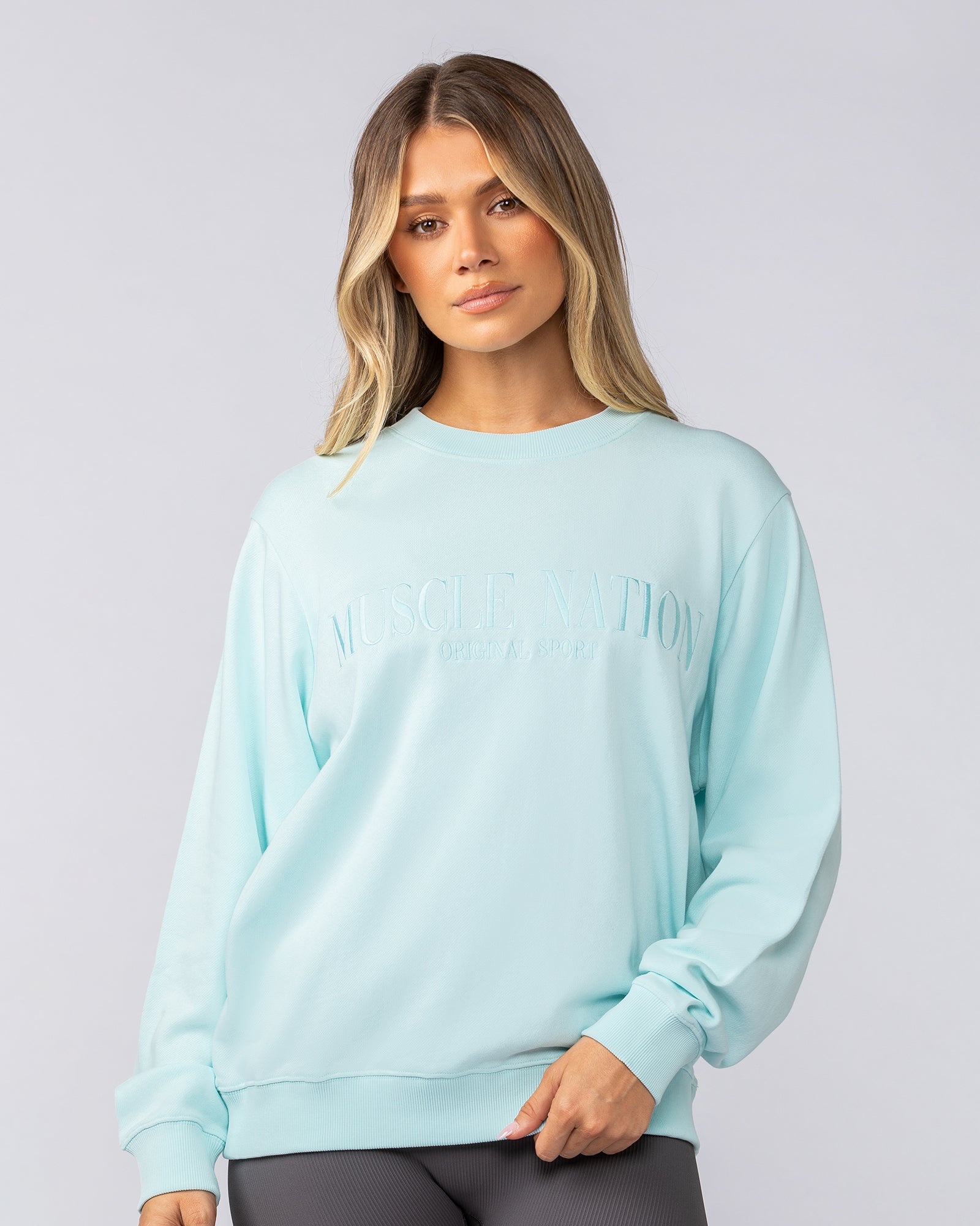 Scholar Relaxed Pullover - Salt Water-Tops-XXS-052514SWTR-XXS-MNAPPRL42700-1-Muscle Nation