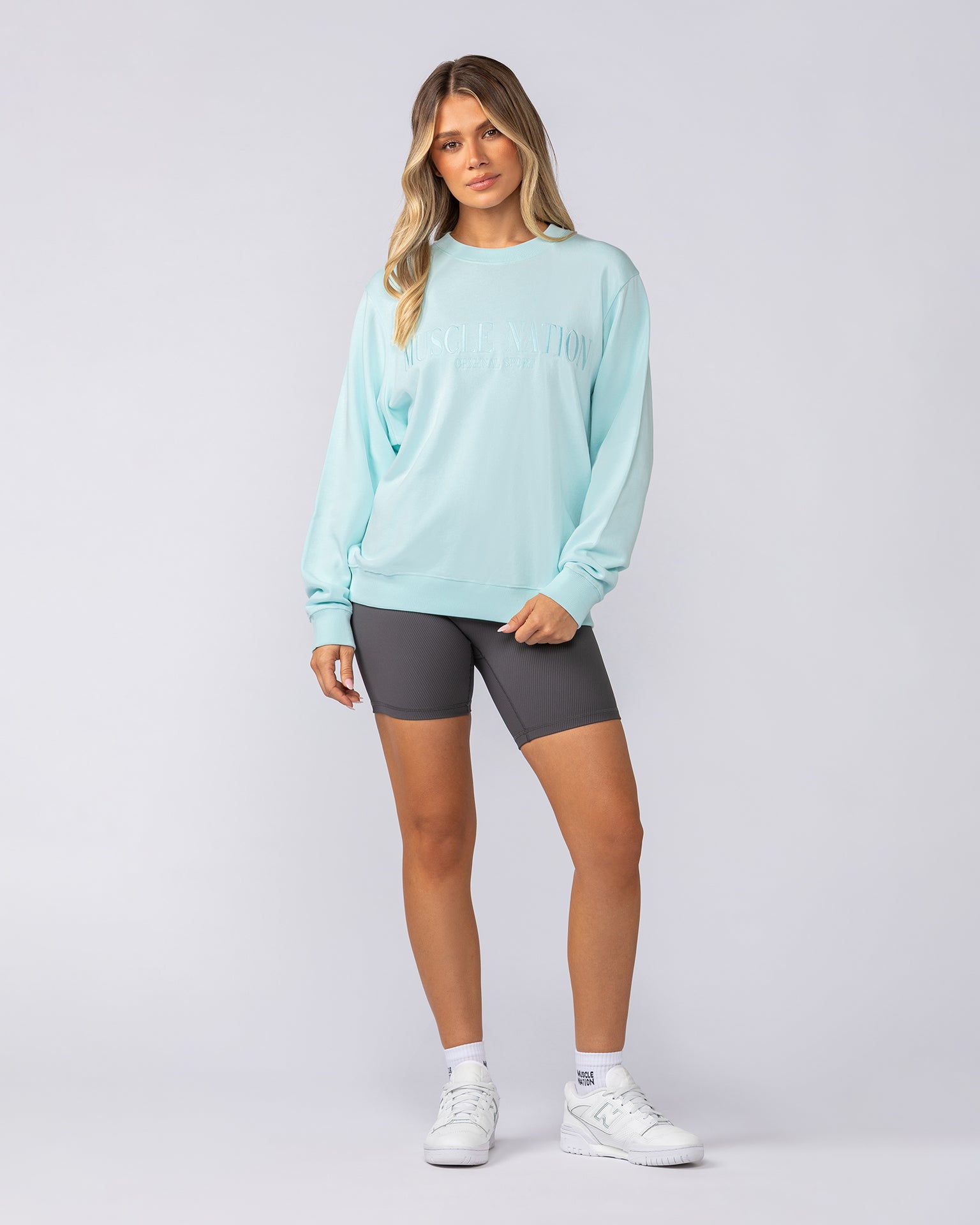 Scholar Relaxed Pullover - Salt Water-Tops-XXS-052514SWTR-XXS-MNAPPRL42700-6-Muscle Nation