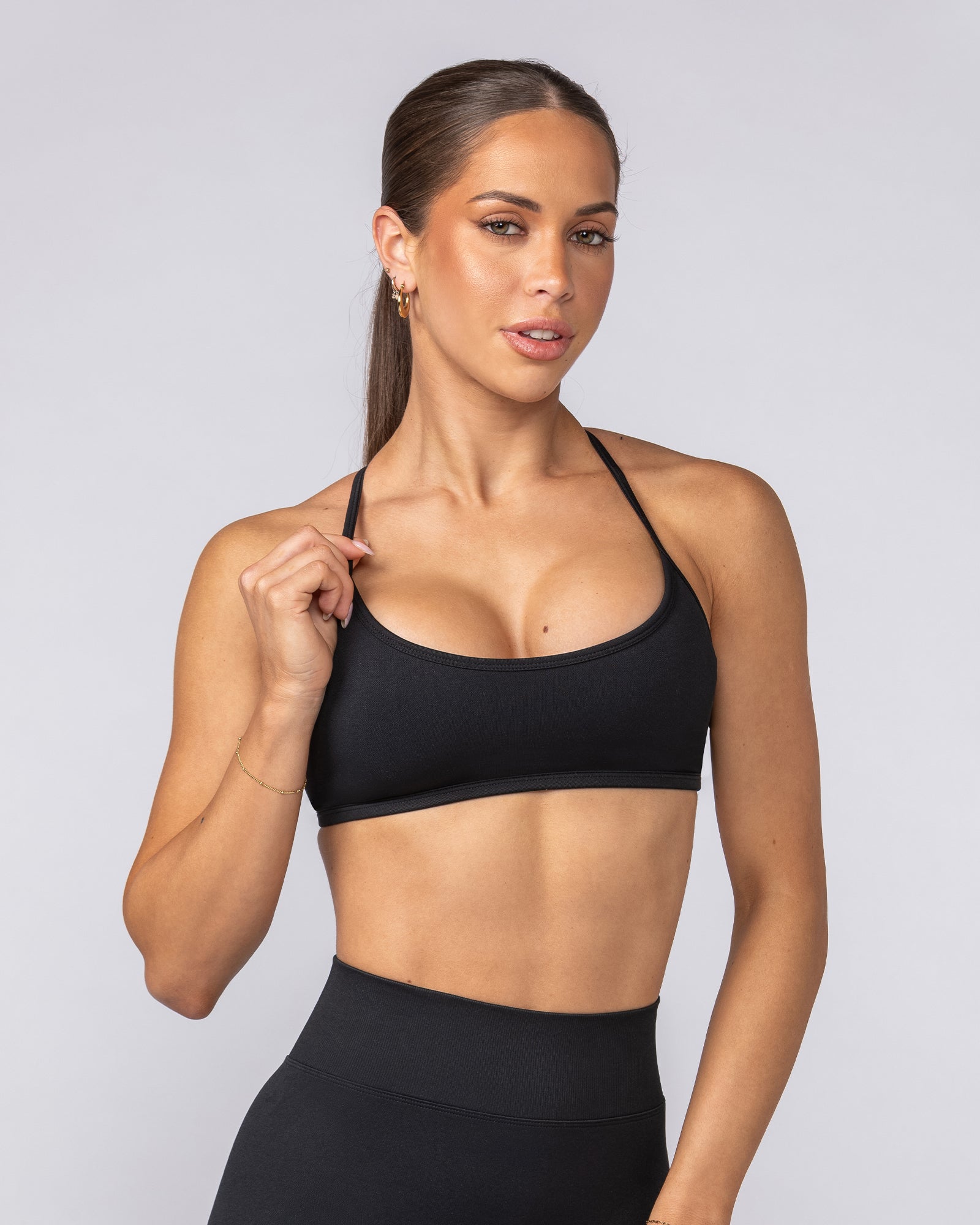 Sculpt Seamless Bralette Black - Muscle Nation women's bralette