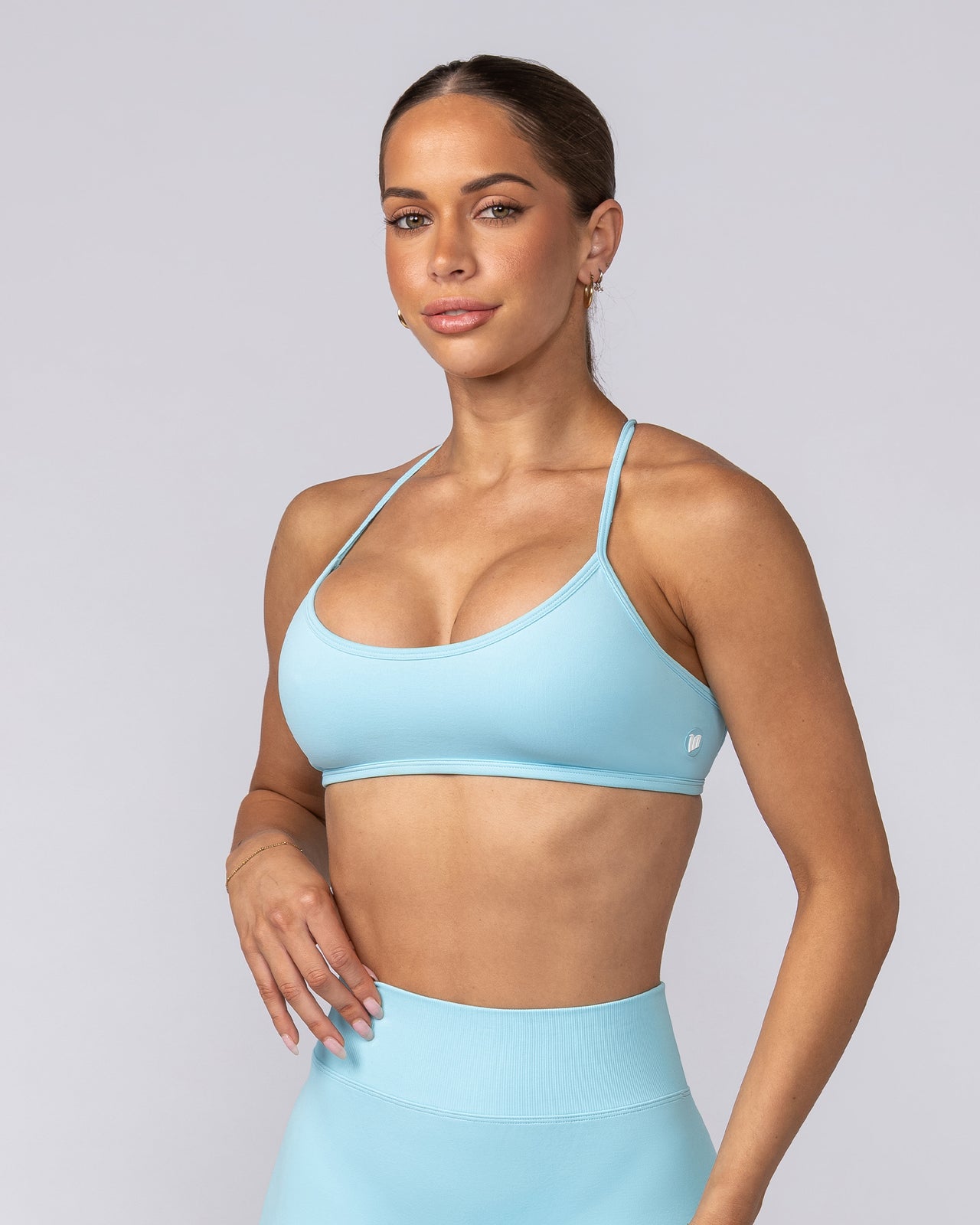 Sculpt Seamless Bralette Lagoon - Muscle Nation women's bralette, view 3