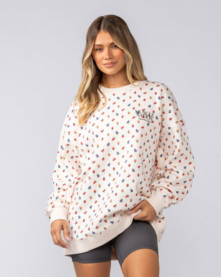 Smoothie Oversized Pullover - Smoothie Print-Tops-XXS-052513SMP-XXS-MNAPPRL42682-2-Muscle Nation